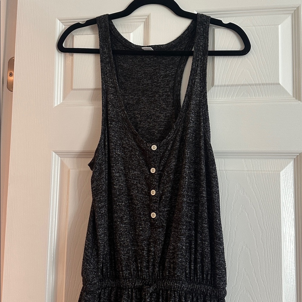 Old Navy Charcoal Sleeveless Jumpsuit